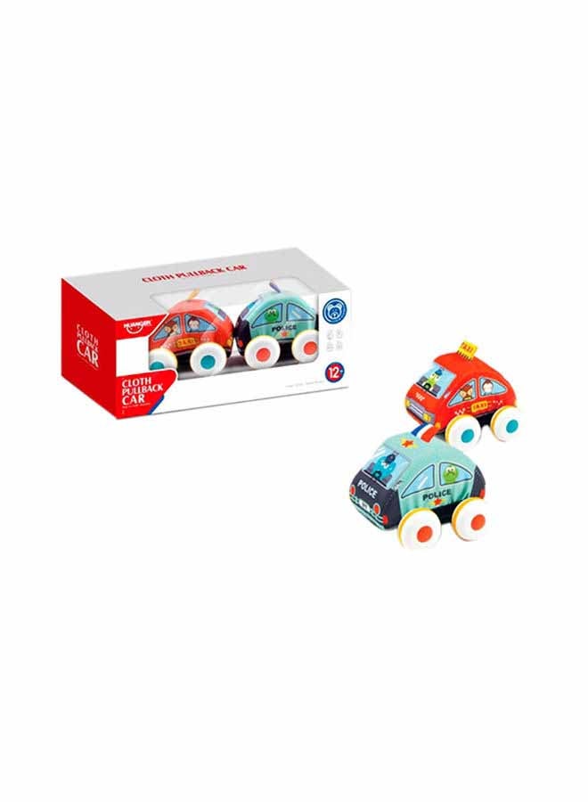 هوانجر مجموعة سيارات لعبة سحب خلفي من القماش - قطعتين 11.5x29x11.5سم - Image 2