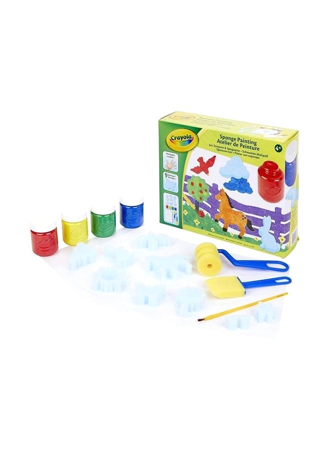 كرايولا طقم طلاء إسفنجي بلاستيكي غير سام مكون من 31 قطعة، متعدد الألوان 71662105723 - Image 1