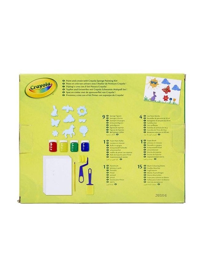 كرايولا طقم طلاء إسفنجي بلاستيكي غير سام مكون من 31 قطعة، متعدد الألوان 71662105723 - Image 4