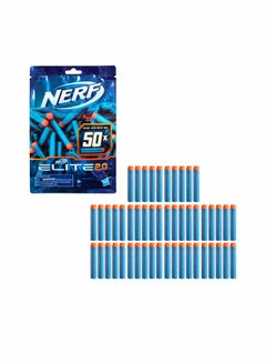 Nerf Elite 2.0 Refill Pack - 50 Official Foam Darts for Nerf Elite Blasters, Compatible with All Nerf Elite Darts, Ages 8+ - v1655721892/N48129715A_1