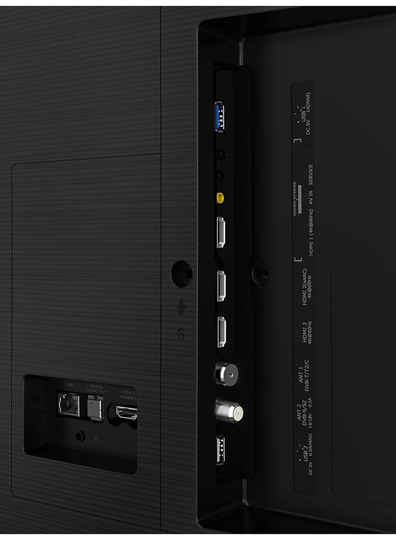 هايسنس - شاشة ULED مقاس 65 بوصة بدقة 4K، ومعدل تحديث 120 درجة، ونظام تشغيل Vida، ويأتي مع Netflix وفيديو ويوتيوب وتلفزيون Mbc Shahid T2/S2 65U8GQ أسود 65U8GQ أسود - Image 1