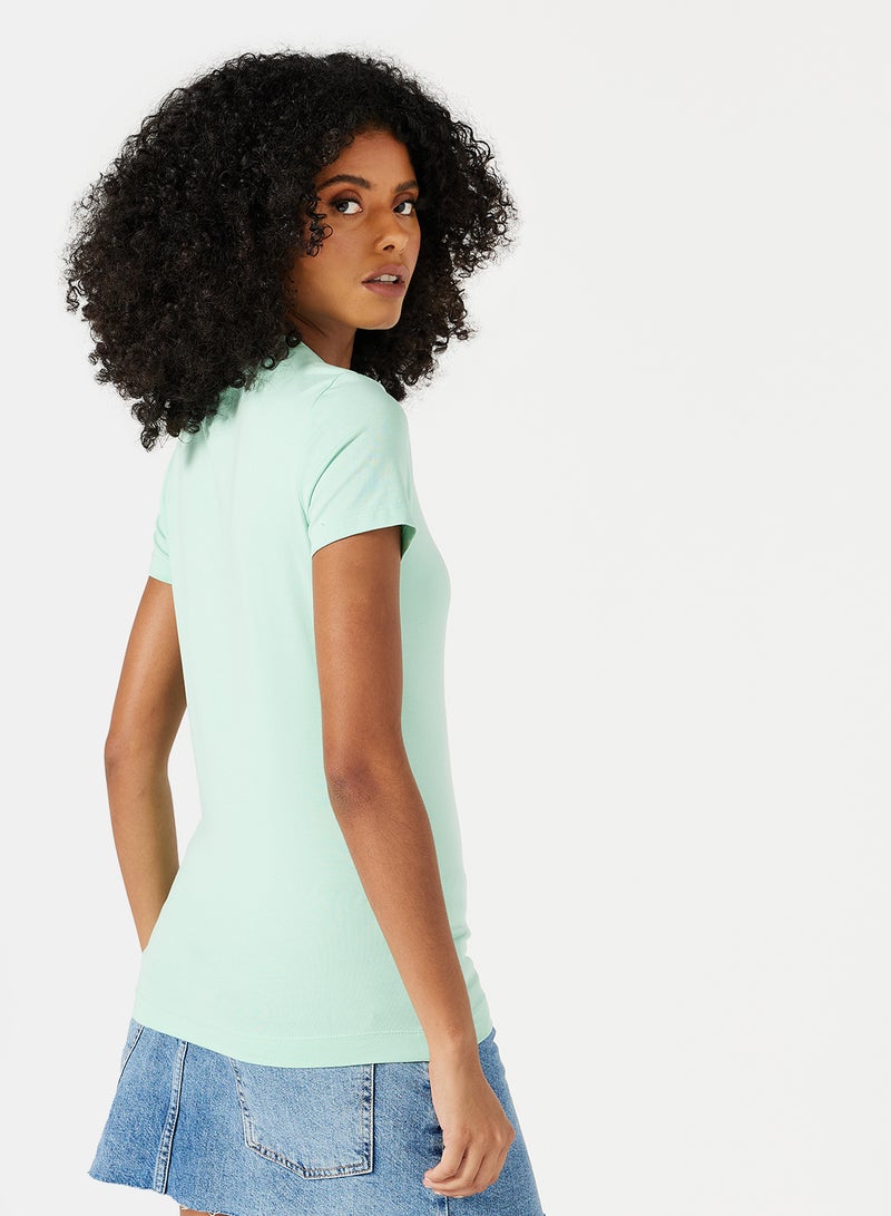 Mini Triangle Logo T-Shirt Mint
