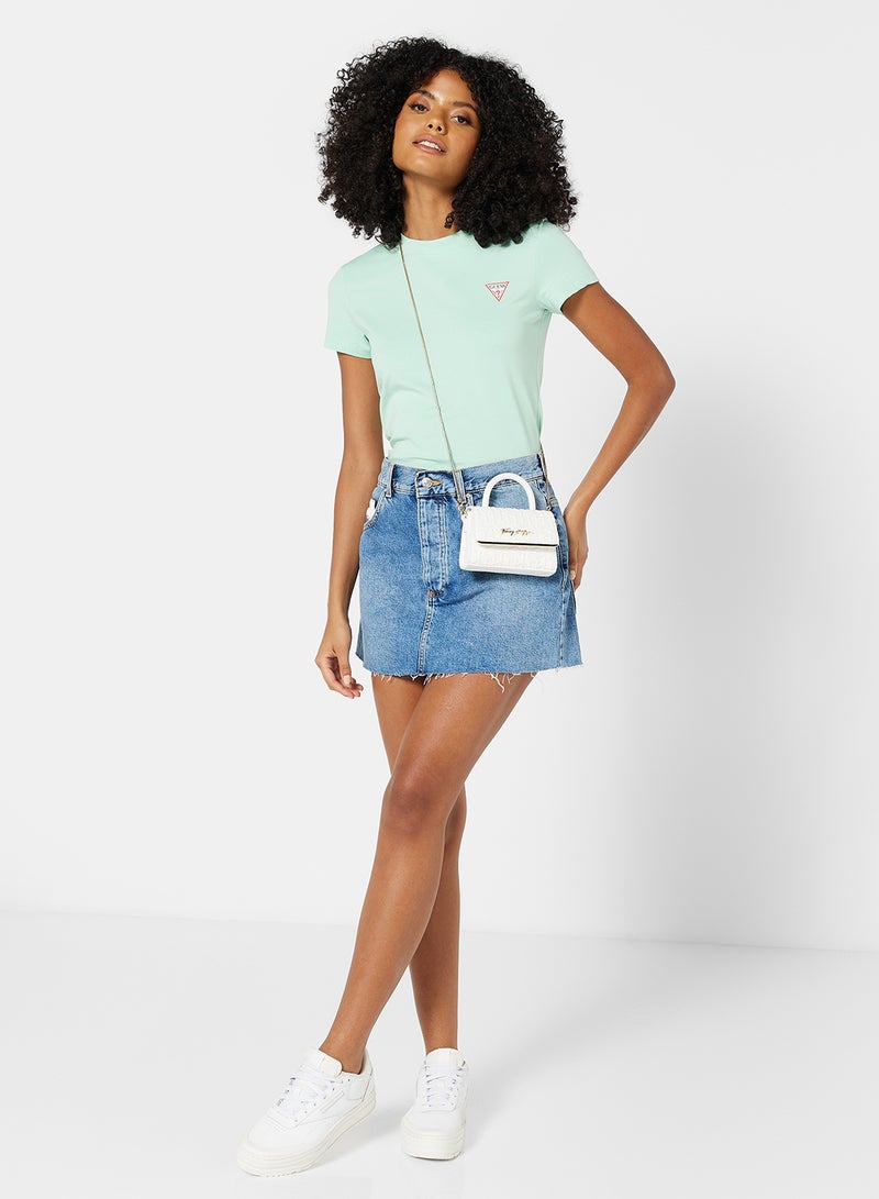 Mini Triangle Logo T-Shirt Mint