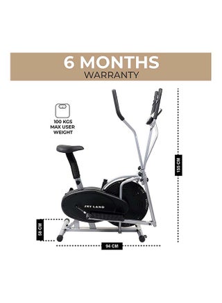 Sky Land Fitness Elliptical Exercise Bike 2-In-1 Cross Trainer