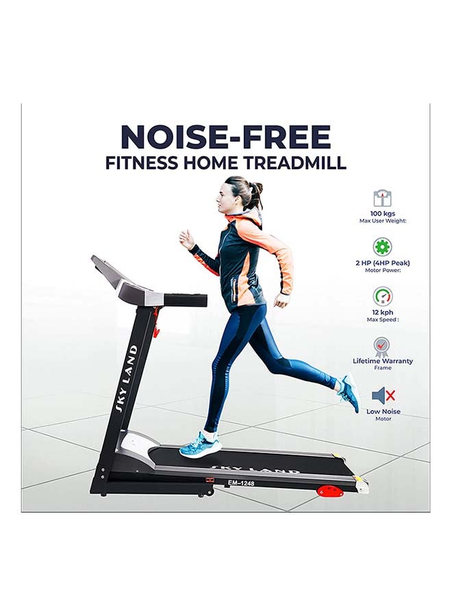 SkyLand - 4HP Peak Lightweight Foldable Home Use Treadmill With Speaker-3-yr Motor & Lifetime Frame Warranty 76.5x159x29.5cm - Image 1