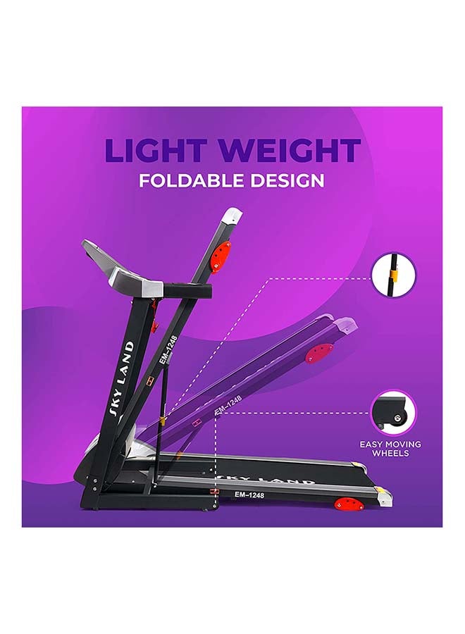 SkyLand - 4HP Peak Lightweight Foldable Home Use Treadmill With Speaker-3-yr Motor & Lifetime Frame Warranty 76.5x159x29.5cm - Image 1