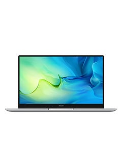 MateBook D 15 Laptop With 15.6-Inch Full View 1080P FHD Display, Intel Core i7-1165G7 Processor / 16GB RAM / 512GB SSD / Windows 10 Home / Multi-Screen Collaboration / Fingerprint Reader / English/Arabic Mystic Silver