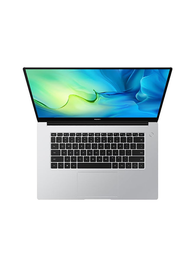 HUAWEI - MateBook D 15 Laptop With 15.6-Inch Full View 1080P FHD Display, Intel Core i7-1165G7 Processor / 16GB RAM / 512GB SSD / Windows 10 Home / Multi-Screen Collaboration / Fingerprint Reader / English/Arabic Mystic Silver - Image 1