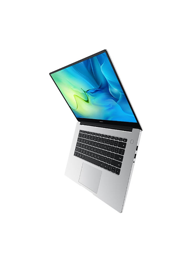 HUAWEI - MateBook D 15 Laptop With 15.6-Inch Full View 1080P FHD Display, Intel Core i7-1165G7 Processor / 16GB RAM / 512GB SSD / Windows 10 Home / Multi-Screen Collaboration / Fingerprint Reader / English/Arabic Mystic Silver - Image 1