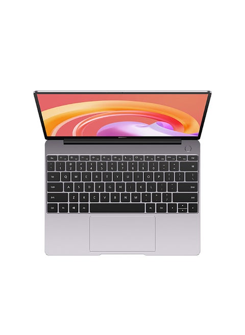 MateBook 13 Laptop With 13-Inch 2K FullView Screen Display, Intel Core i5-1135G7 Processor / 8GB RAM / 512GB SSD / Intel Iris Xe Graphics / Windows 10 Home / Fingerprint Power Button / English/Arabic Mystic Silver