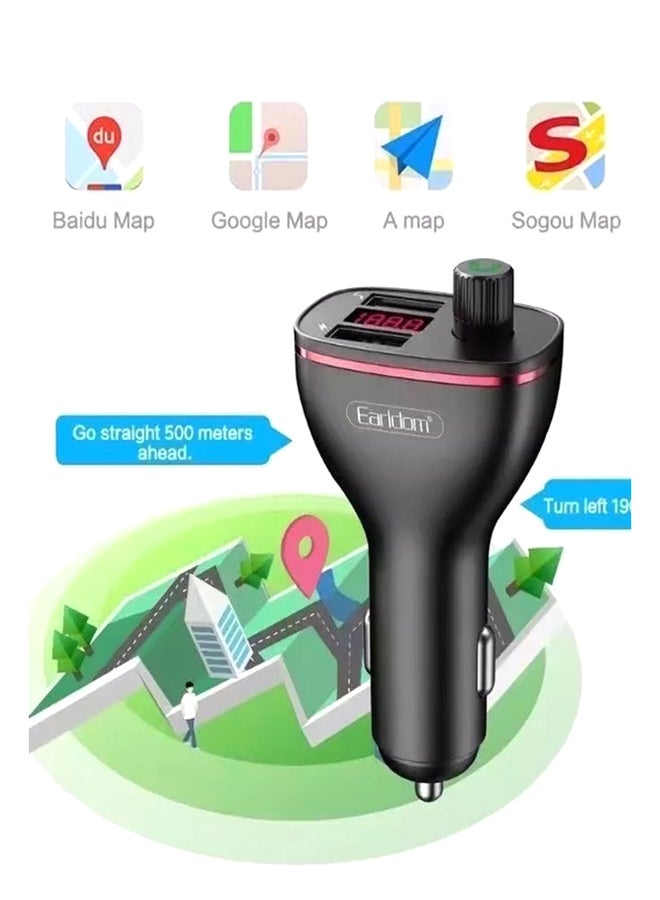 Earldom Wireless FM Car Charger Kit Black - Image 3