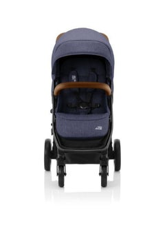 Britax Romer B-Agile R Push Chair With Brown Handle 0 - 4 Years Navy Ink  - Image 3