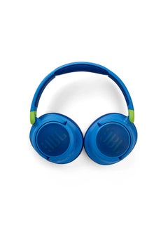 JBL JR460NC Wireless Over-Ear Noise Cancelling Kids Headphones, Built-In Mic, 30 Hour Battery, Designed for Kids, Detachable Audio Cable Blue  - Image 4