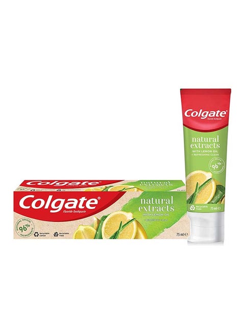 Natural Extracts Toothpaste With Lemon Oil 75ml