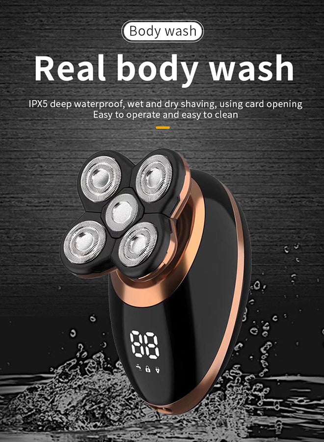 5-In-1 Electric Shaver For Men Black