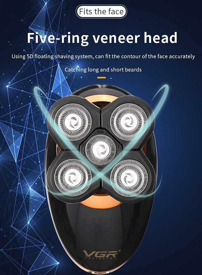 5-In-1 Electric Shaver For Men Black