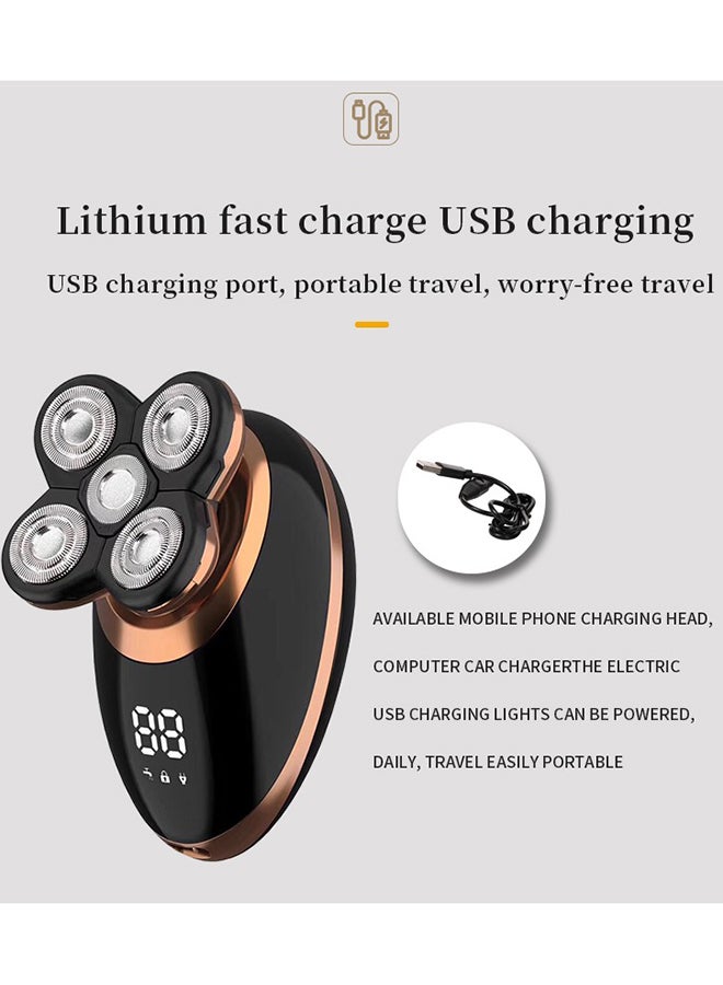 5-In-1 Electric Shaver For Men Black