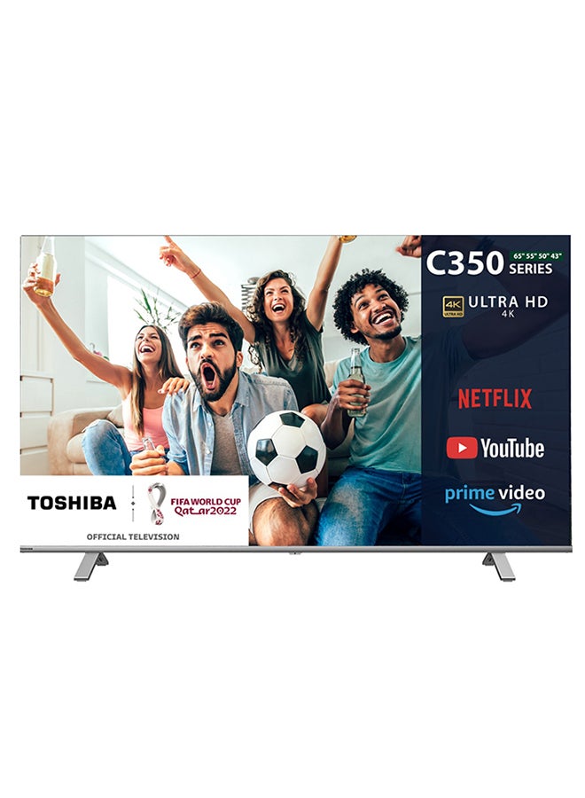 Toshiba - 55 inch UHD LED VIDAA Smart TV 55C350KW Black/Silver - Image 1