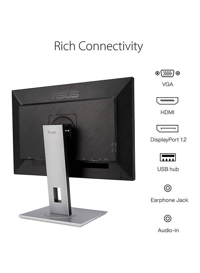 ASUS - ProArt PA248QV Display Professional Monitor – 24.1-inch, (1920 x 1200), 60Hz 16:10, IPS, 75Hz, WUXGA 100% sRGB, ProArt Preset, Ergonomic Stand | 90LM05K1-B01370 Black - Image 1
