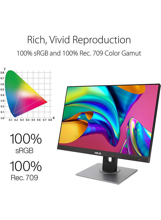 ASUS - ProArt PA248QV Display Professional Monitor – 24.1-inch, (1920 x 1200), 60Hz 16:10, IPS, 75Hz, WUXGA 100% sRGB, ProArt Preset, Ergonomic Stand | 90LM05K1-B01370 Black - Image 1