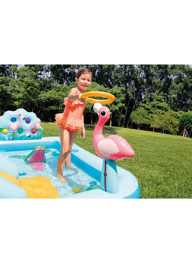 INTEX Jungle Adventure Inflatable Play Center with Slide 244x198x71cm 244x198x71cm