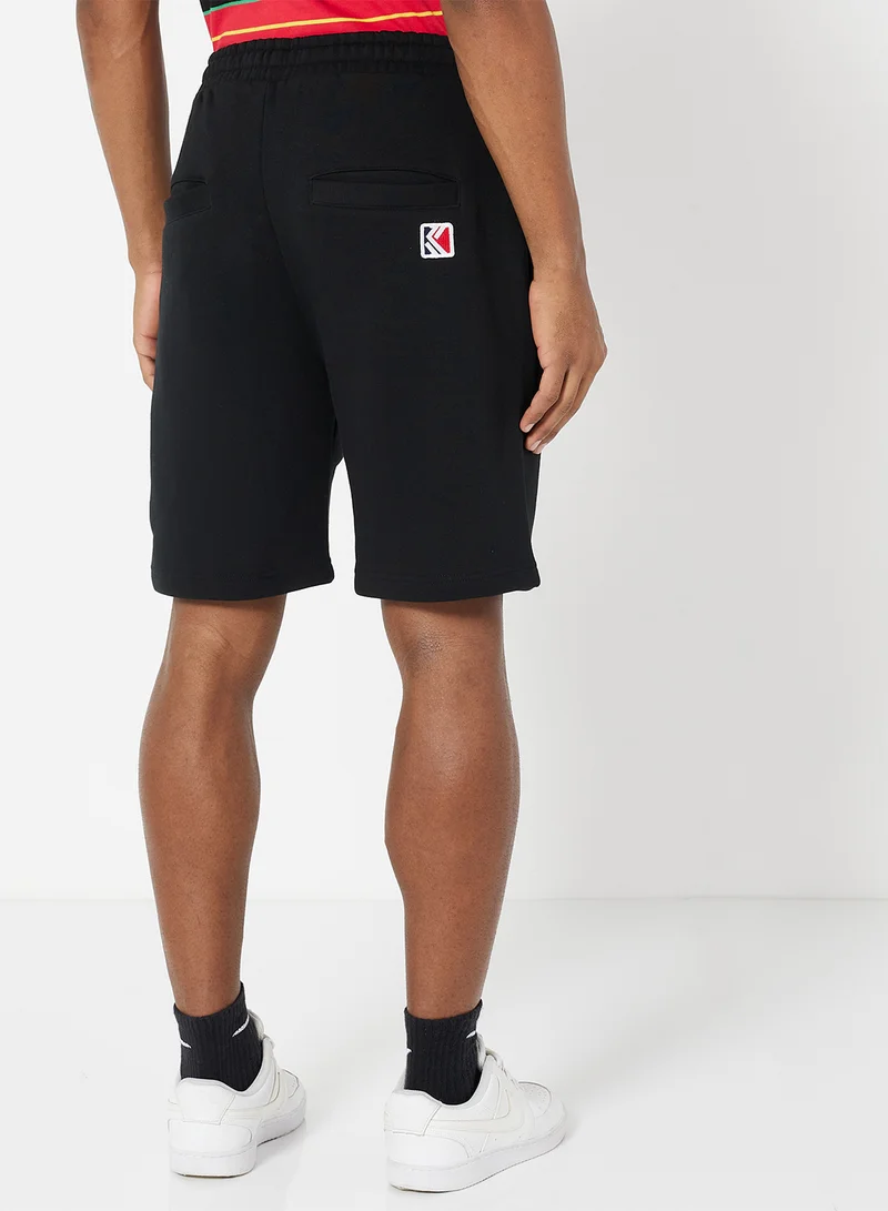 Karl Kani Signature Fleece Shorts Black