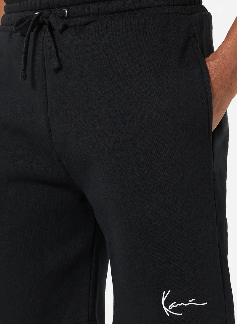Karl Kani Signature Fleece Shorts Black