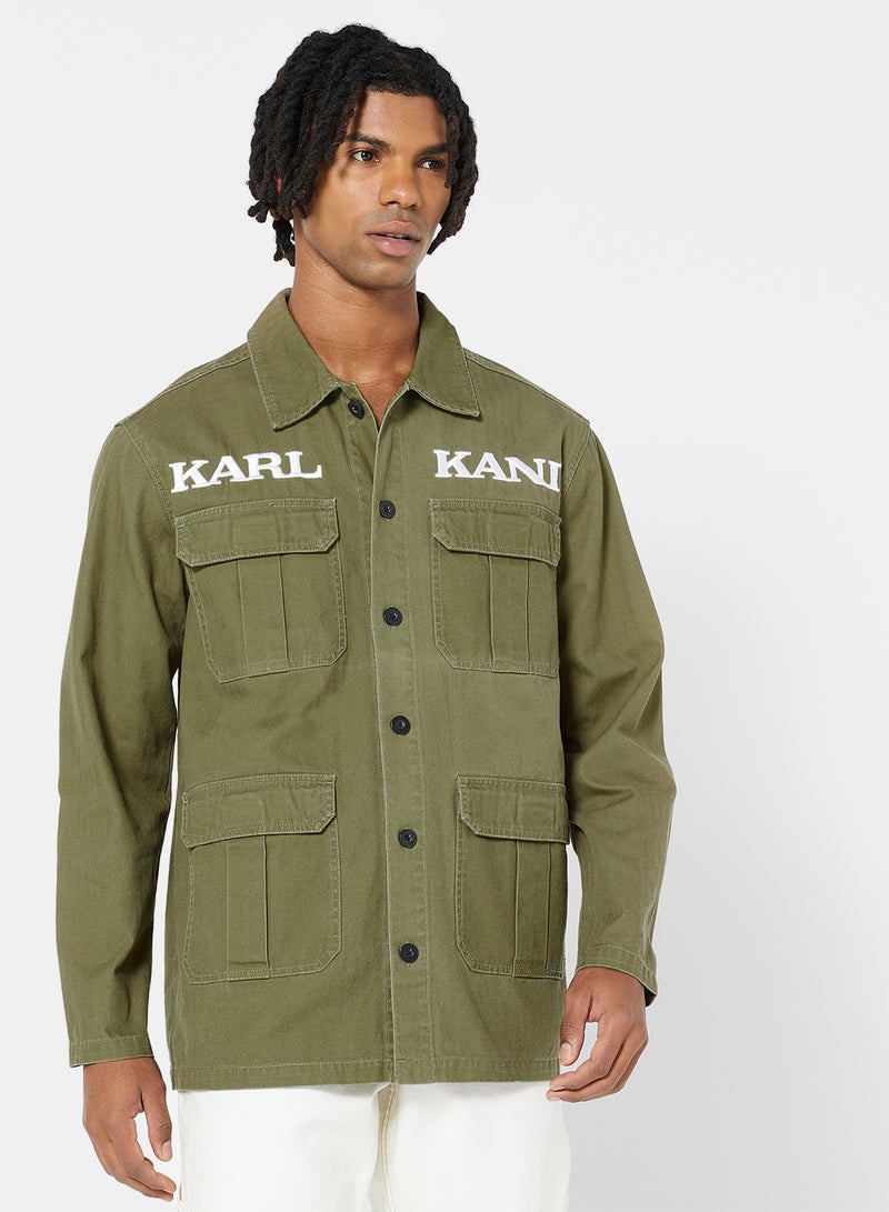 Karl Kani - Retro Utility Shirt Jacket Green - Image 1
