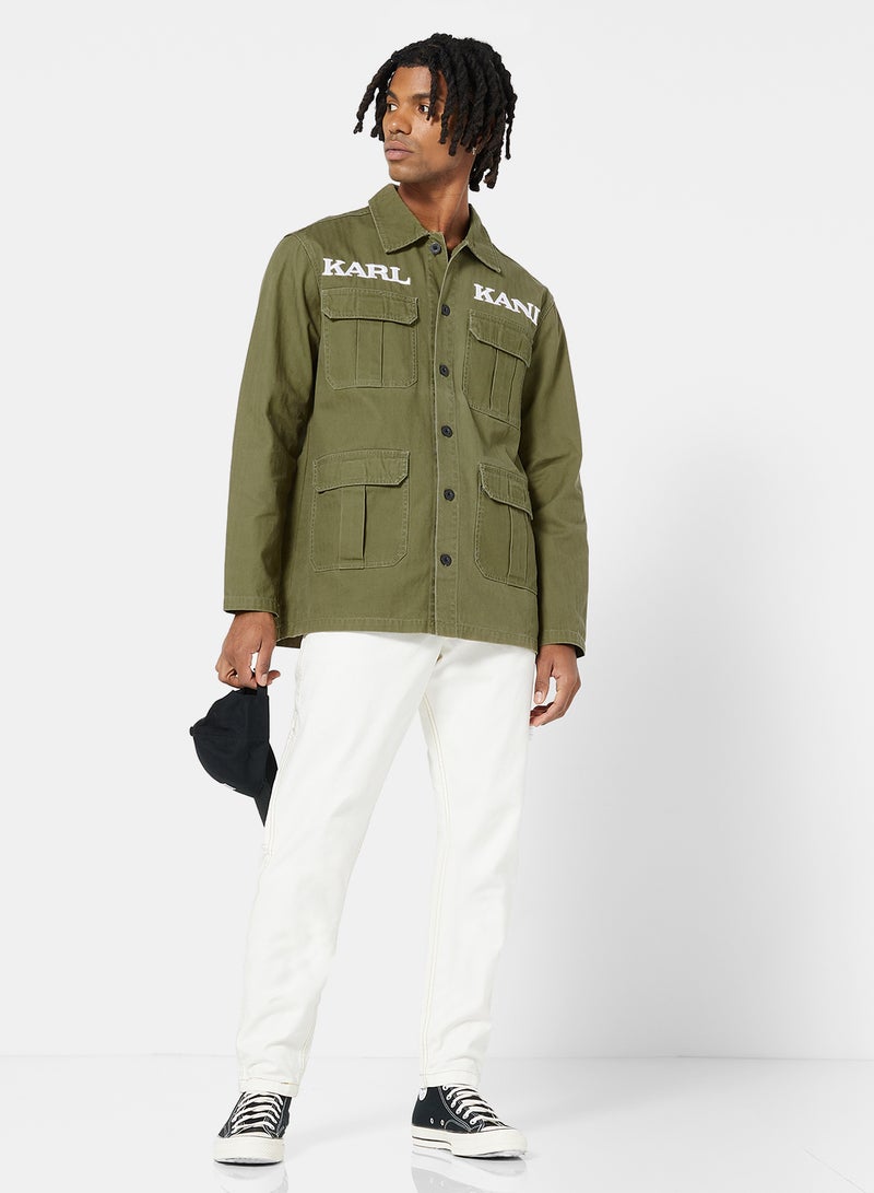 Karl Kani - Retro Utility Shirt Jacket Green - Image 1