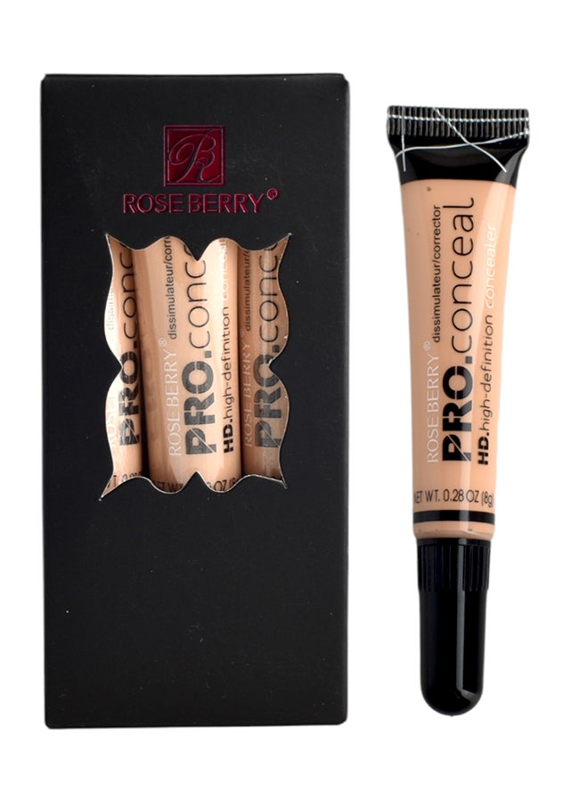 ROSE BERRY 4-Piece Pro Concealer HD High Definition Multicolour  - Image 4