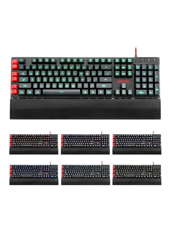 Yaksa Multi Led Color Backlit Gaming Keyboard