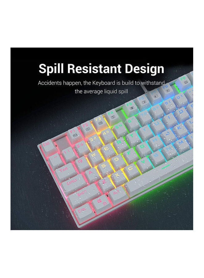 لوحة مفاتيح ألعاب ميكانيكية بإضاءة متعددة الألوان RGB