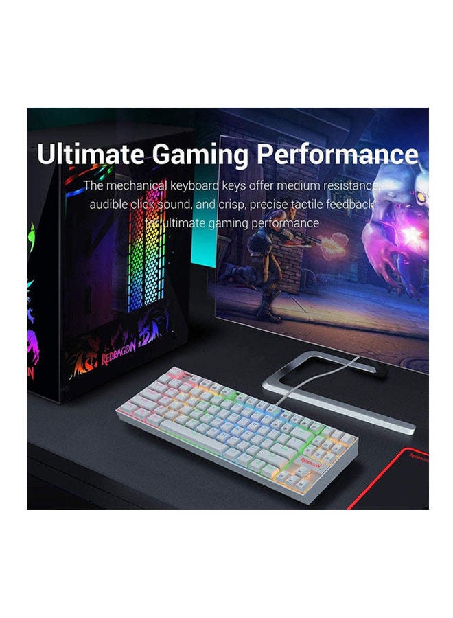 لوحة مفاتيح ألعاب ميكانيكية بإضاءة متعددة الألوان RGB