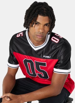 FUBU CORPORATE FOOTBALL JERSEY BLACK/WHITE/RED