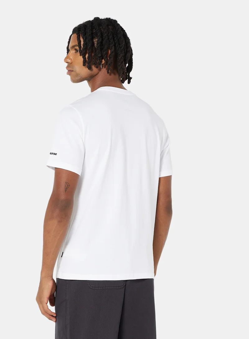 CONVERSE Renew Together We Can Earth T-Shirt White