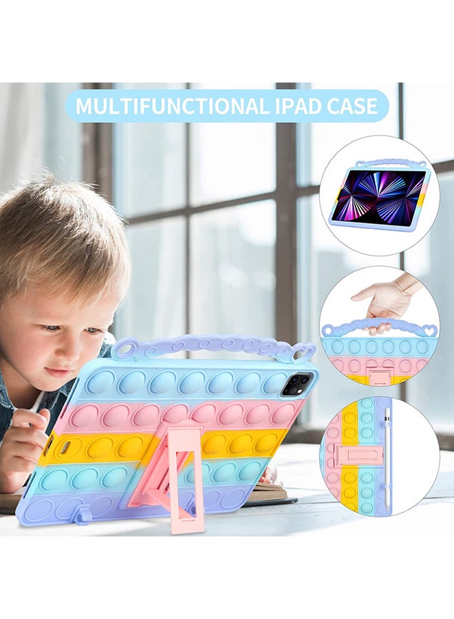 Rock Pow Stylish Shockproof Stress Release Push Pop Fidget Toy Case Cover For Apple iPad Pro 11 (2018/2020/2021) With Pencil Holder Multicolour - Image 4