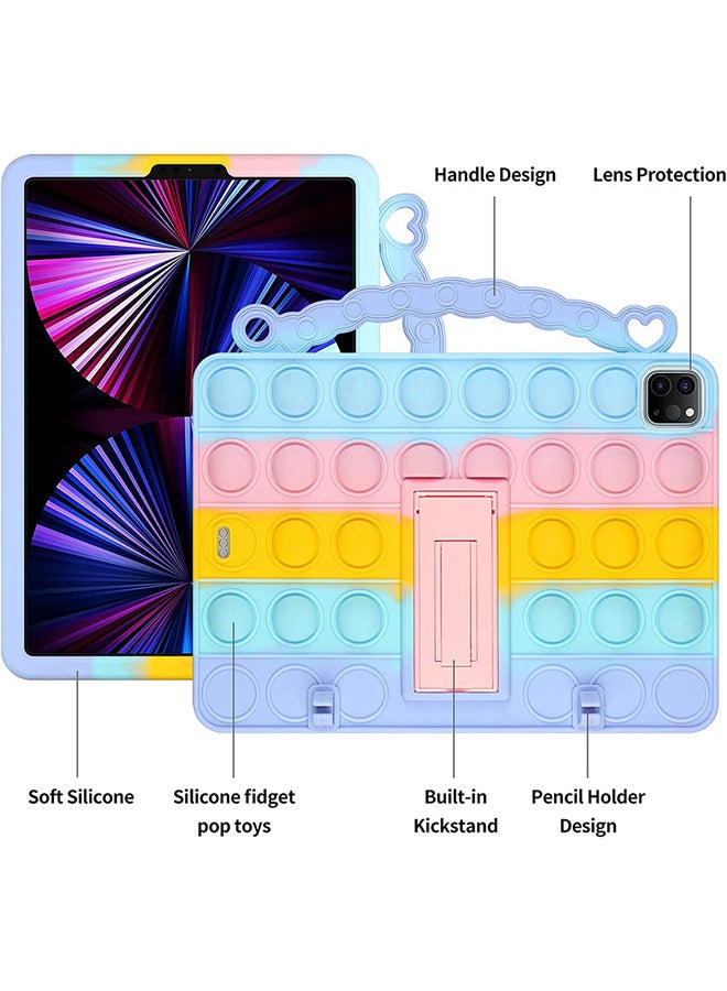Rock Pow Stylish Shockproof Stress Release Push Pop Fidget Toy Case Cover For Apple iPad Pro 11 (2018/2020/2021) With Pencil Holder Multicolour - Image 2