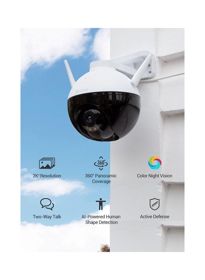 إيزفيز كاميرا مراقبة C8W ذكية منزلية وللأماكن الخارجية تعمل بالواي فاي بدقة 4 ميجابكسل - Image 2