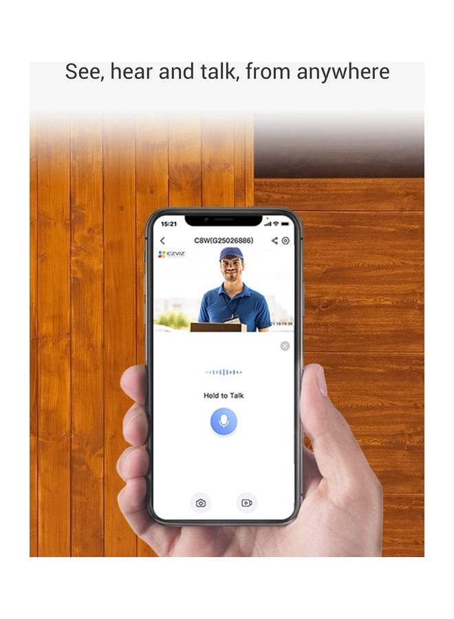 إيزفيز كاميرا مراقبة C8W ذكية منزلية وللأماكن الخارجية تعمل بالواي فاي بدقة 4 ميجابكسل - Image 4