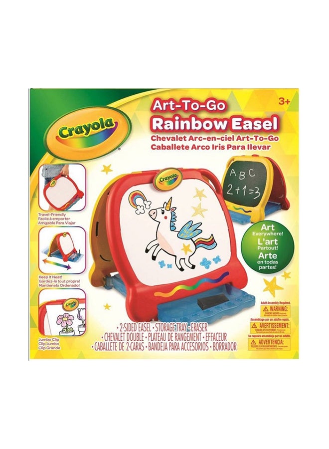 Crayola - Grow'N Up 2-Sided Art-To-Go Rainbow Easel - Image 1