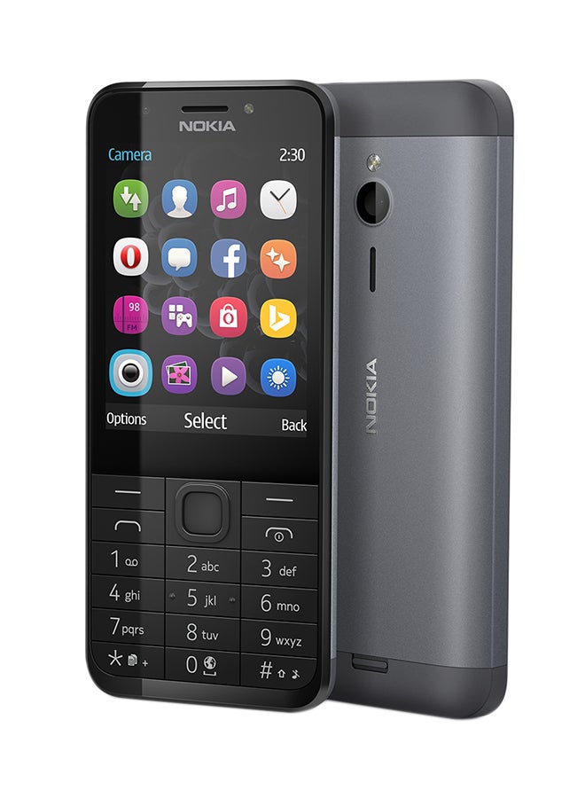 NOKIA - 230 Dual SIM Dark Silver 16MB RAM 16MB 4G - Image 1