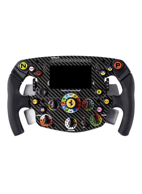 Thrustmaster Formula Wheel Add-On Ferrari SF1000 Edition, Replica Wheel, PC, PS4, PS5, Xbox One and Series X|S, Display and LED Dash, 100 Percent Carbon Fiber Faceplate, Licensed by Ferrari