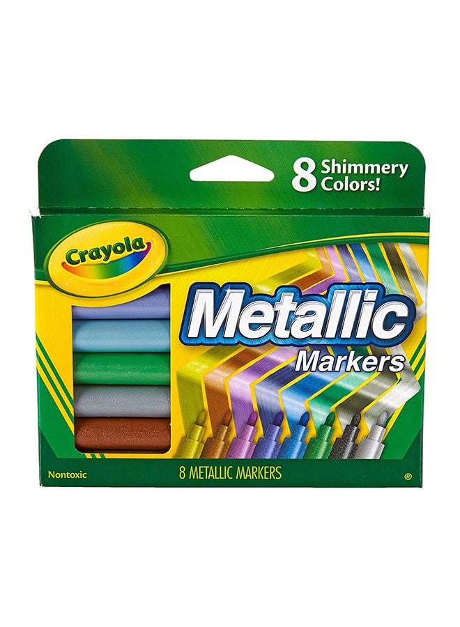 Crayola 8-Piece Project Metallic Markers ‎1.27 x 14.94 x 12.7cm - Image 2
