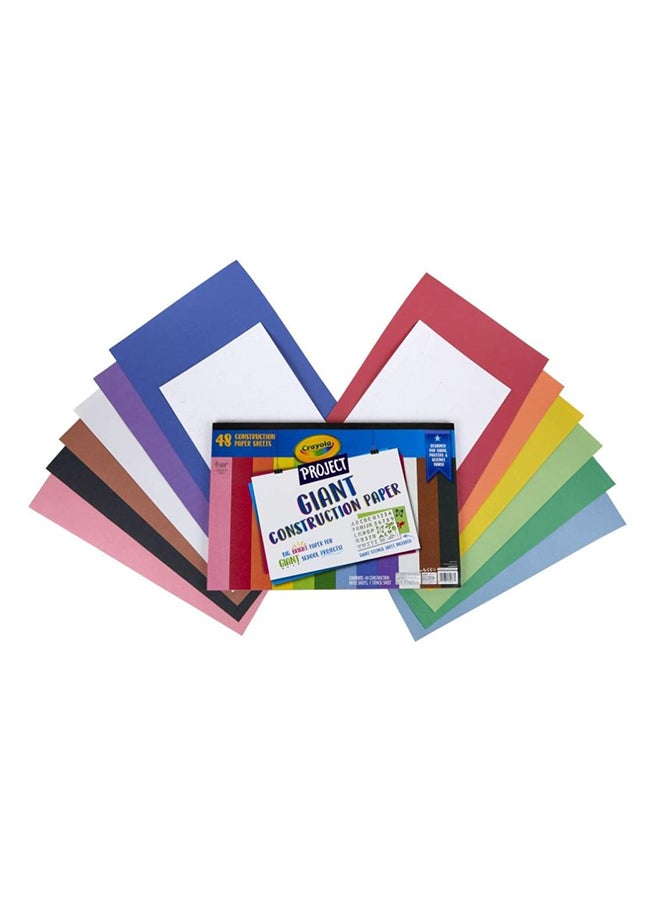 كرايولا ورق البناء العملاق للمشروع مكون من 48 قطعة - Image 3