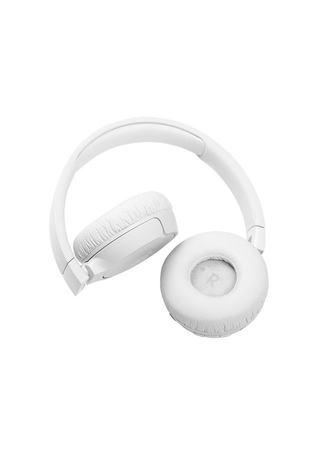 JBL - Tune 660NC Wireless On-Ear Active Noise-Cancelling Headphones White - Image 1