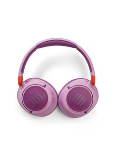 JBL JR460NC Wireless Over-Ear Noise Cancelling Built-In Mic, 30 Hour Battery Designed for Kids Detachable Audio Cable Pink  - Image 3