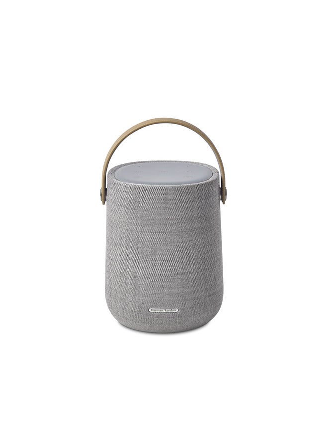 JBL - Harman Kardon Citation 200 Portable Smart Speaker for HD Sound Grey - Image 1