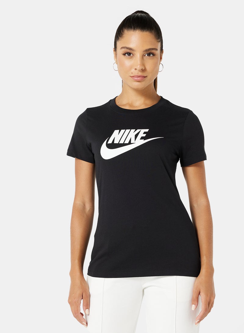 Nike Brand Logo Printed T-Shirt Black/white - Image 1