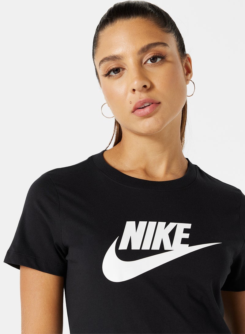 Nike Brand Logo Printed T-Shirt Black/white - Image 3