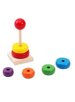 Generic Creative Lightweight Rainbow Ring Towertoddler Toy For Kids, Multicolour  - Image 2